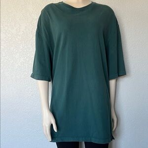 Duluth Trading Co Green Longtail Tee Relaxed Fit Men’s Large